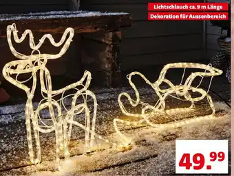 Hagebau LED-Rentier mit Schlitten Angebot