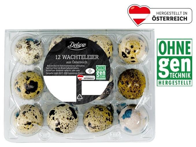 Deluxe wachteleier lidl 12 stück 1 packung Angebot bei Lidl