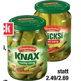 Maximarkt Hengstenberg bohnenpeperoni, cornichons, honiggurken, sticksi, salzdill, knax oder knax polnische gurken versch. sorten maxim Angebot