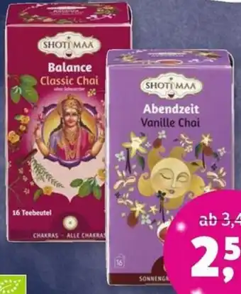 Denn's Biomarkt SHOTI MAA Ayurvedischer Bio-Tee Angebot