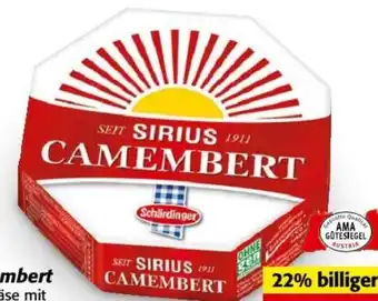 Nah&Frisch Sirius Camembert Angebot