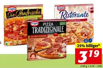 Nah&Frisch Dr.Oetker Pizza Die Ofenfrische, Tradizionale oder Ristorante Angebot