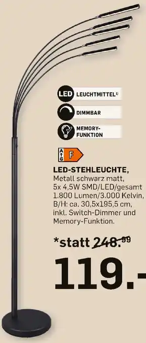 Möbel Ludwig LED-STEHLEUCHTE Angebot
