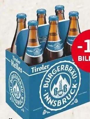 MPreis Bürgerbräu Innsbruck Tiroler Helles 6x0.5 I Angebot