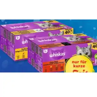 Unimarkt Whiskas frischebeutel versch. sorten unimarkt 40 stück 1 packung Angebot