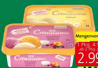 Spar Eskimo Cremissimo Eis 1000 ml Angebot