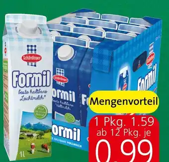 Spar Schärdinger Formil haltbare Vollmilch Angebot