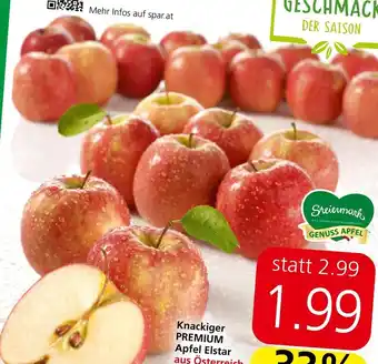 Spar Knackiger PREMIUM Apfel Elstar Angebot