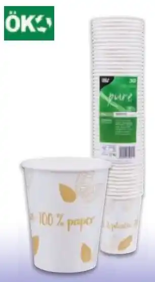 Metro Papstar Trinkbecher Pappe ,,Zero" 0,2 Liter Angebot