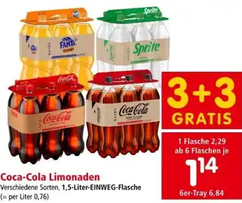 Interspar Coca cola limonade Angebot