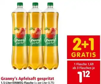 Interspar Apfelsaft gespritzt Angebot