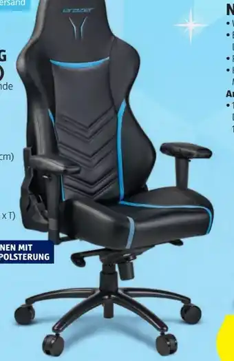 Hofer Gaming stuhl erazer x89410 premium md88410 Angebot