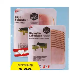 Hofer Fair hof beinschinken/leberkäse hofer 1 packung Angebot