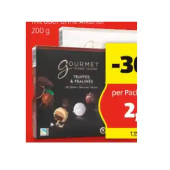 Hofer Gourmet trüffelpralinen div. sorten hofer 200 gramm 1 packung Angebot