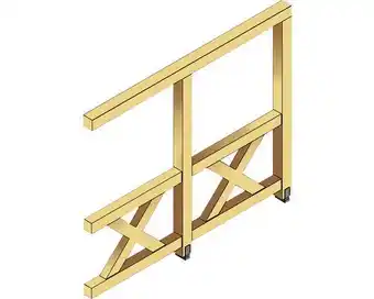 Hornbach Seitenwand andreaskreuz skan holz 255 x 199 cm, weiß Angebot