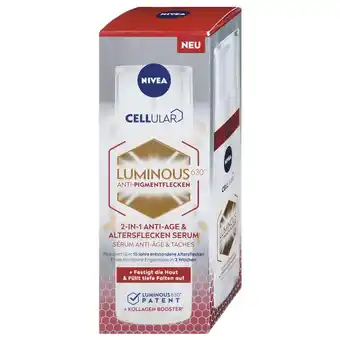 dm Nivea cellular luminous anti-pigmentflecken serum versch. sorten dm 30 milliliter 1 stück Angebot