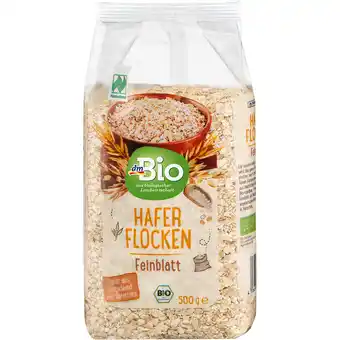 dm Dmbio haferflocken feinblatt dm 500 gramm 1 packung Angebot