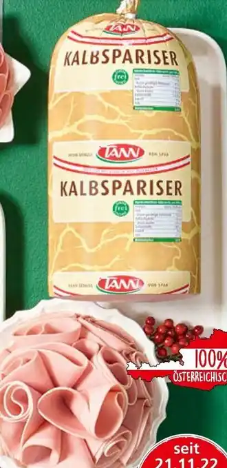 Spar Kalbspariser aus Österreich Angebot