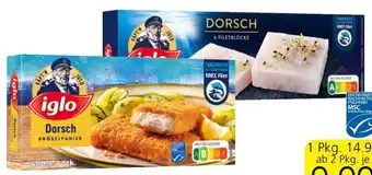 Spar Iglo Dorsch , 200-480 g Angebot