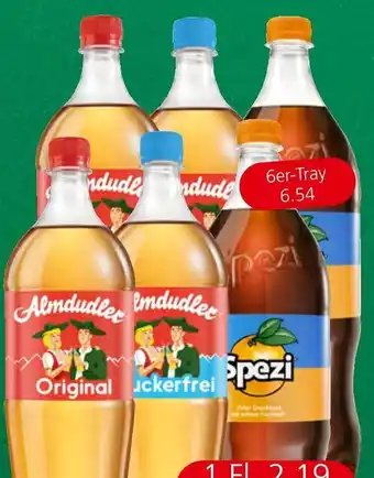 Spar Almdudler oder Spezi , 1.5 Liter Angebot