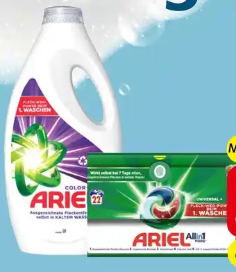 Spar Ariel Pulver oder Flüssig 30 WG, Ariel All-in-1 Pods 22 WG Angebot
