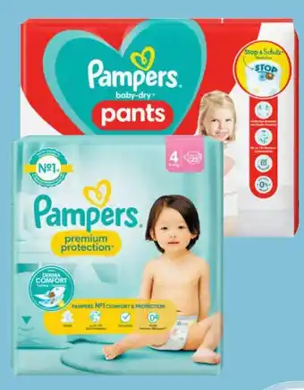 Spar Pampers Windeln Baby Dry, Pam-pers Baby Dry Pants oder Pampers Premium Protection Angebot