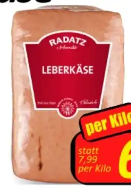 Wurstico Käse-/Leberkäse per kilo Angebot