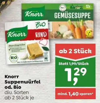 ADEG Knorr Suppenwürfel od. Bio Angebot