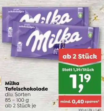 ADEG Milka Tafelschokolade Angebot