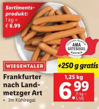Lidl Frankfurter nach Land- metzger Art Angebot