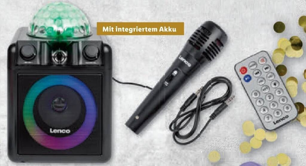 Lenco Bluetooth KaraokeSystem Angebot bei Lidl
