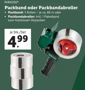 Lidl Packband oder Packbandabroller Angebot