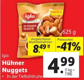 Lidl Hühner Nuggets 625g Angebot