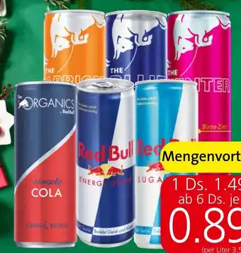 Eurospar Red Bull Energy Drink, Sugarfree, Editions oder The ORGANICS by Red Bull verschiedene Sorten, 0,25 Liter Angebot