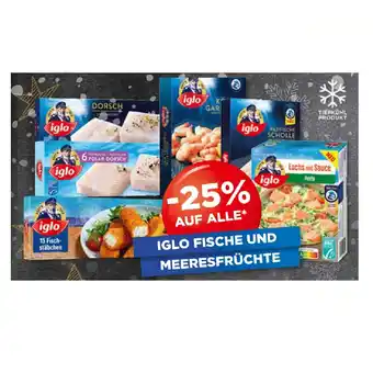 Unimarkt 25% auf alle iglo fische und meeresfrüchte unimarkt Angebot
