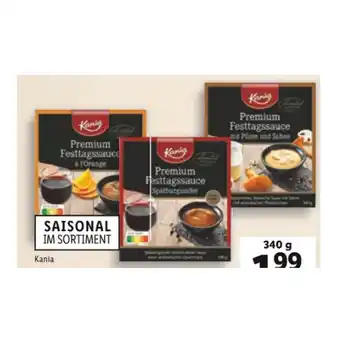 Lidl Kania premium festtagssauce versch. sorten lidl 340 gramm 1 packung Angebot