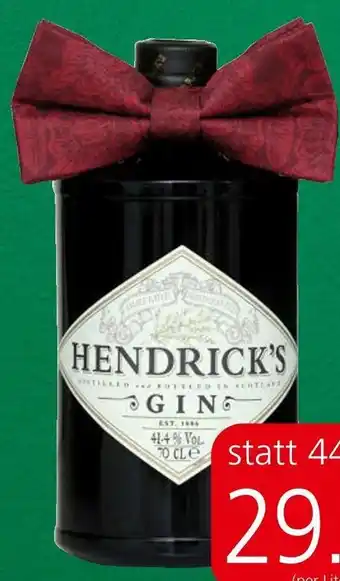 Eurospar Hendricks Gin + Fliege 0,7 Liter Angebot
