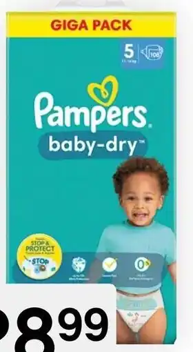 Bipa PAMPERS BABY-DRY Giga Pack Angebot