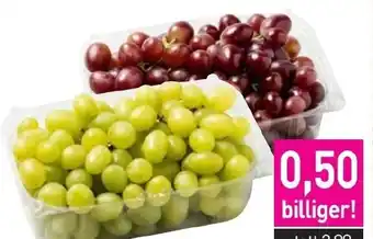 Sutterlüty Trauben dunkel oder weiß kernlos 500 g Becher Angebot
