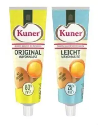 Sutterlüty Kuner Mayonnaise 80 % Fett, 25 % Fett oder 50 % Fett 250 ml Angebot