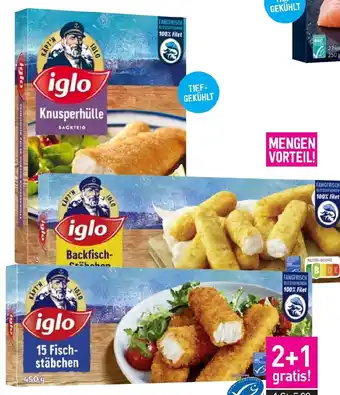 Sutterlüty Iglo Fisch-, Brezel- oder Backfischstäbchen, Fisch'n'Rösti, Goldschatz oder Polar-Dorsch in Knusperhülle Angebot