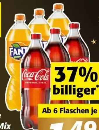 Nah&Frisch Coca-Cola, Fanta, Sprite oder Mezzo Mix Angebot