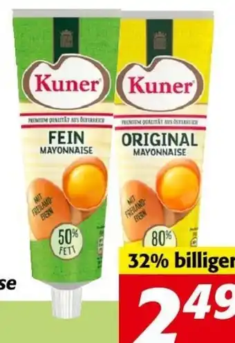 Nah&Frisch Kuner Mayonnaise Angebot