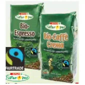 Maximarkt Spar natur pur bio-espresso oder bio-caffe crema maximarkt 1 kilogramm 1 packung Angebot