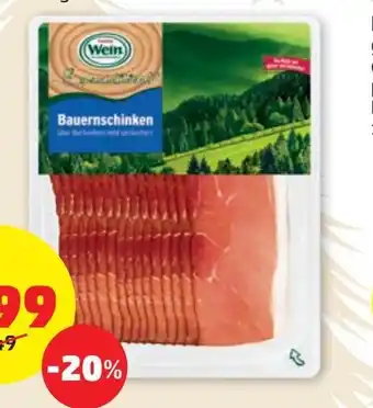 PENNY WEIN BAUERNSCHINKEN Angebot