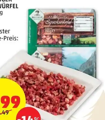 PENNY GREISINGER SPECKWÜRFEL Angebot