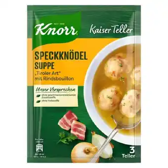 Spar Knorr kaiserteller oder schnelle feine suppen versch. sorten spar 1 packung Angebot