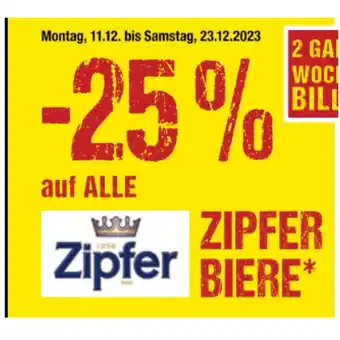 Maximarkt 25% auf alle zipfer biere maximarkt Angebot