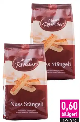Sutterlüty Maitre Patissier Suisse Original Schweizer Nuss-Stängeli 250 g Angebot