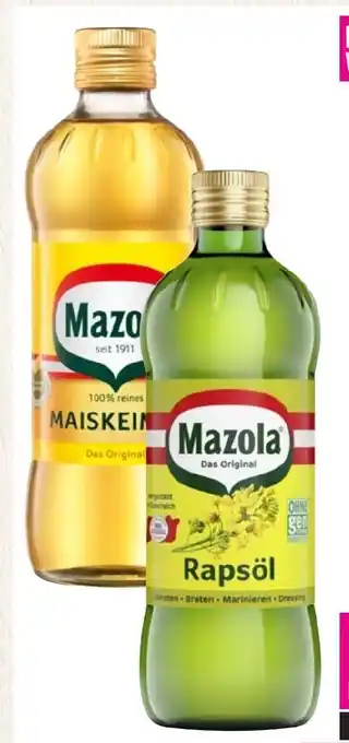 Sutterlüty Mazola Maiskeim-, Sonnenblumen-oder Rapsöl 0,5 Liter Angebot